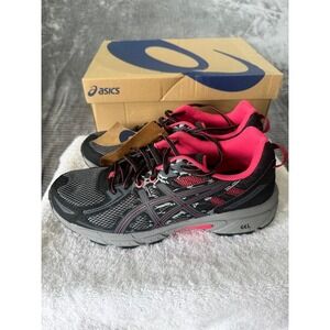 Asics Gel-Venture 6 Women Running Shoes Black Pixel Pink T7G6N-001 Size 9 NEW